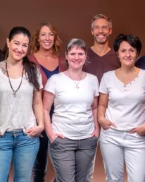 Gruppenfoto des Massageteams von massagekurier.ch